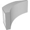 Ekena Millwork 3 1/2-in. W x 8-in. D x 8-in. H Thorton Architectural Grade PVC Knee Brace BRCP035X08X08THR - alternate 3